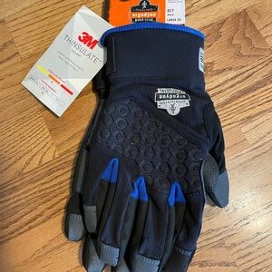 Ergodyne Work Gear Black and Blue Insulated Gloves